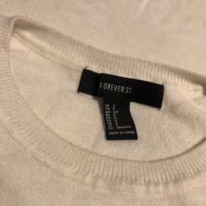 Forever 21 Sweaters - Black/Gray/White Striped Crew Sweater Forever 21 Sweaters - Black/Gray/White Striped Crew Sweater